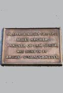 Maltese Falcon Plaque